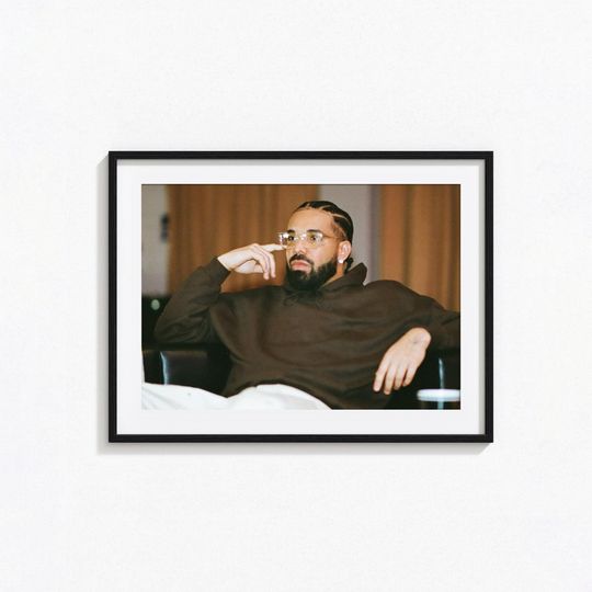 Drake Posters / Drake Black and White Wall Art, Music Poster, Home Decor, Photography Prints, Rapper Poster