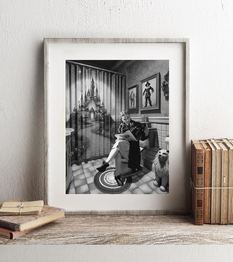 Wizard of Oz Dorothy Bathroom Wall Art, Wizard of Oz Bathroom Art, Funny Bathroom Print, Funny Bathroom Decor, Movie Bathroom Wall Art