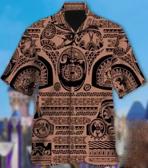 Maui Moana Tattoos 3d Hawaiian Shirt I Know Its A Lot Hawaiian Shirt Size S-5xl