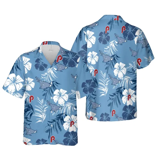 Phillies bird Hawaiian Shirt For Mens