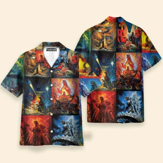 god zilla Hawaiian Shirt_