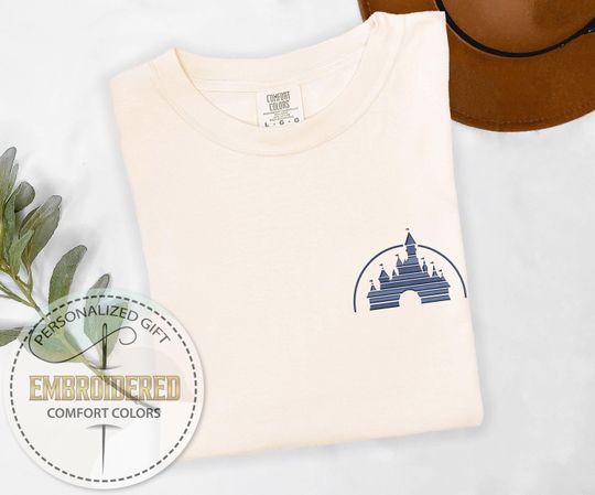 Classic Disney Logo T-Shirt, Embroidered Tee