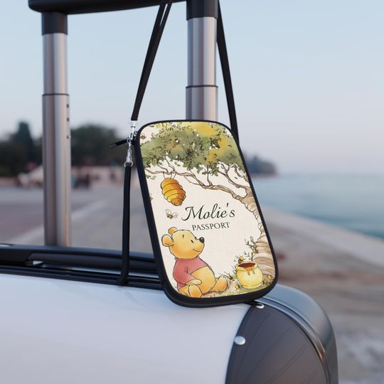 Custom Winnie the Pooh Passport Holder