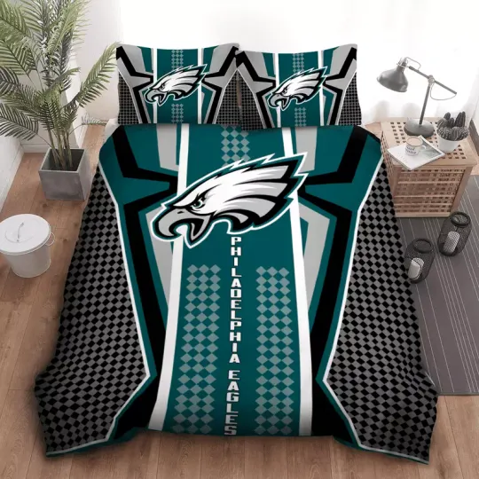 Philadelphia Eagles Baseball Cap 2025 Super Bowl LIX Champions Bedding Set