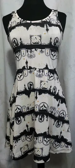 S Disney Tangled Rapunzel Print Skater Dress