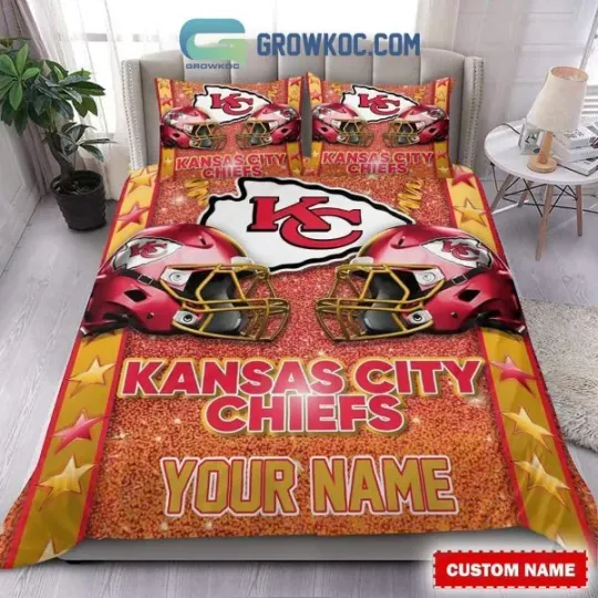 Kansas City Chiefs Star Wall Fan Bedding Set