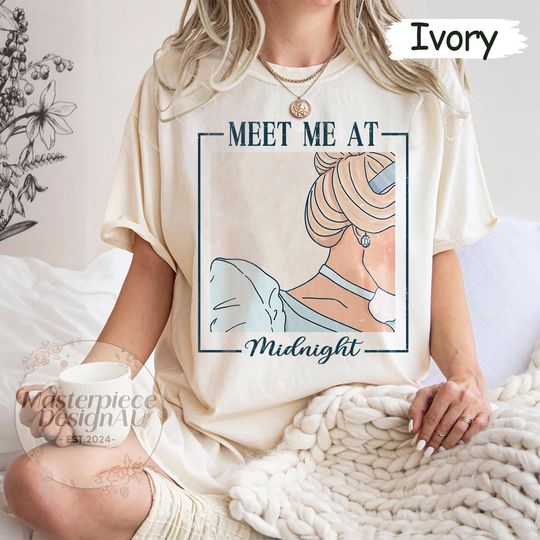 Meet me at Midnight Shirt, Disney Cinde Inspired Shirt, Disney Princess Shirt, Disney Girls Trip, Princess Birthday Girl