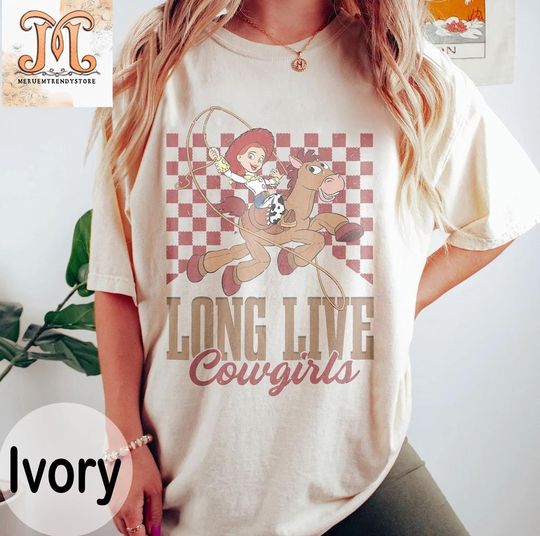 Retro Disney Toy Story Jessie Shirt Long Live Cowgirls Shirt, Toy Story Jessie and Bullseye Shirt, Disneyworld Shirts, Disney Family Shirt