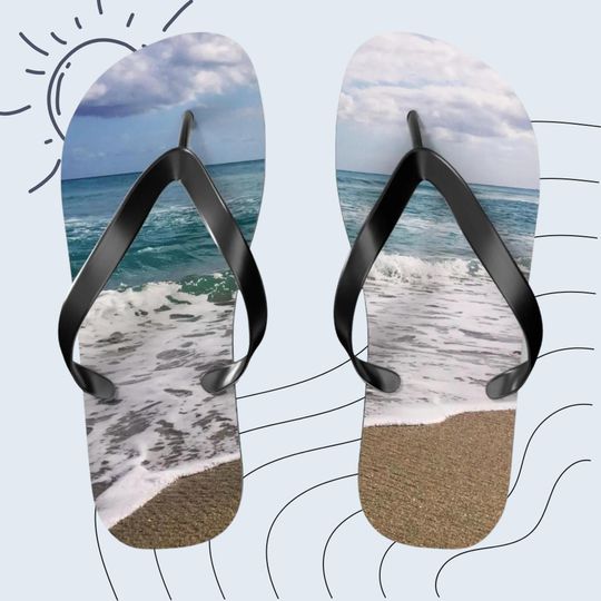 Flip Flop Summer Sandal Coastal Vibes Flip-Flop Tropical Wedding Favor Beach Bachelorette Party Favor Gift Beach Wedding Decor Accessory