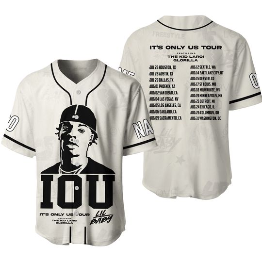 Lil Baby Personalized Baseball Jersey – It's Only Us Tour