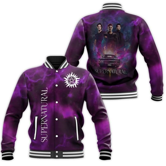 Supernatural Baseball Jacket Unisex All Size, Gift For Fans