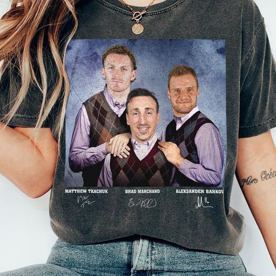 Aleksander Barkov Brad Marchand Matthew Tkachuk Hockey Vintage Shirt, Ice Hockey Funny 90s Shirt