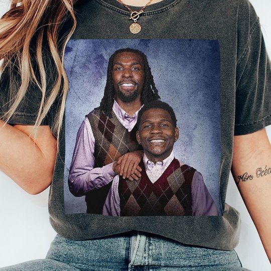 Anthony Edwards Naz Reid Basketball Vintage 90s Tee, Minnesota Step Bros Basketball 90s Funny Shirt