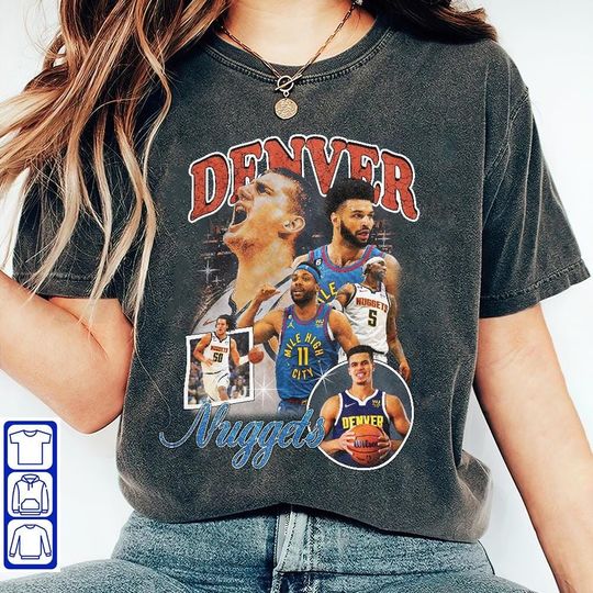 Nikola Jokic Jamal Murray Michael Porter Jr. Aaron Gordon Team Shirt, Basketball, Classic 90s Graphic Tee