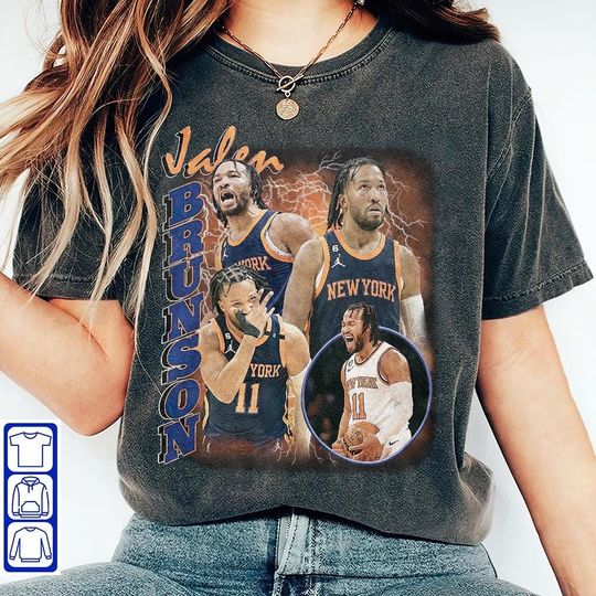 Jalen Brunson Shirt, Basketball shirt, Classic 90s Graphic Tee