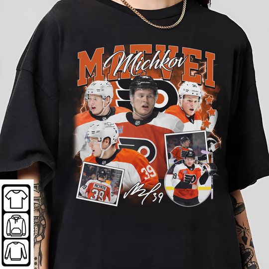 Matvei Michkov Shirt Ice Hockey American Professional Hockey Championship Sport Merch Vintage Retro Graphic Tee