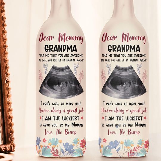 Personalized You Will Be An Amazing Father Bottle Lamp, Father Day Gift, Custom Photo First Mommy Bottle Light, Father Recycled Lamp