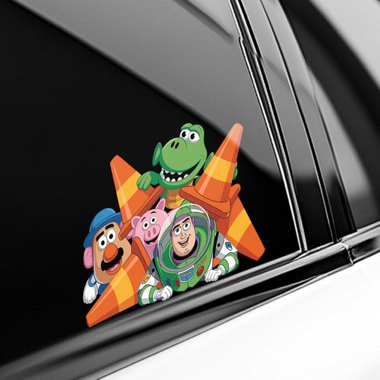 Discover Toy Story Peeker Peeking Car Window Decals, Bumper Waterproof Stickers, Toy Story, Pack Stickers D2HI36