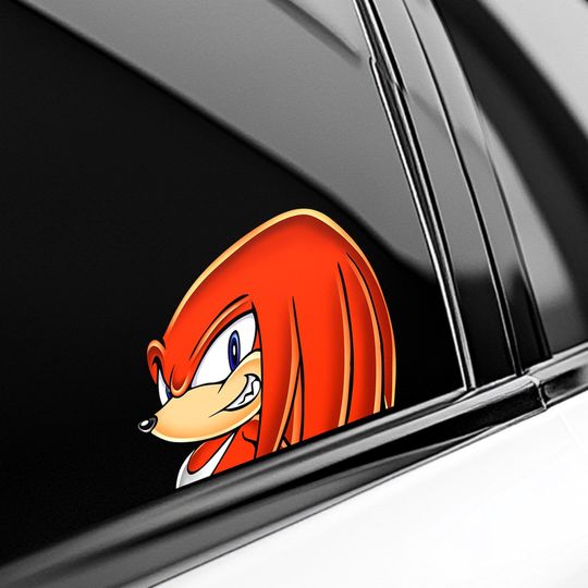 Discover Sonic Shadow Amy Tails Knuckles Silver Peekaboo Peeker Peeking Car Window Decals - Bumper Waterproof Stickers - Pack Stickers C1FW01