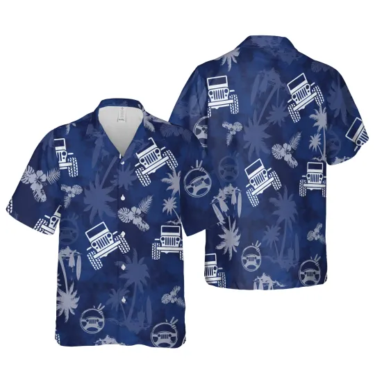 Jeep Hawaiian Shirt For Mens