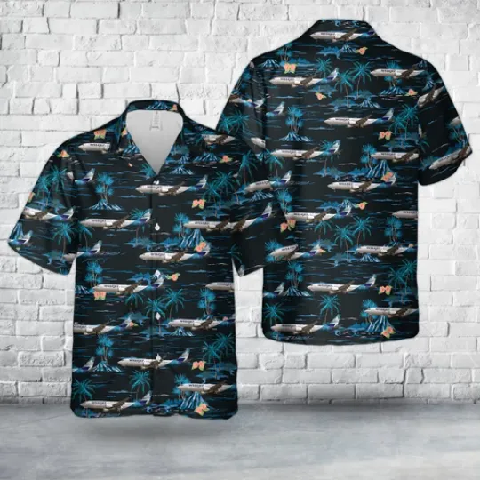 WestJet Boeing 737 MAX 8 Hawaiian Shirt