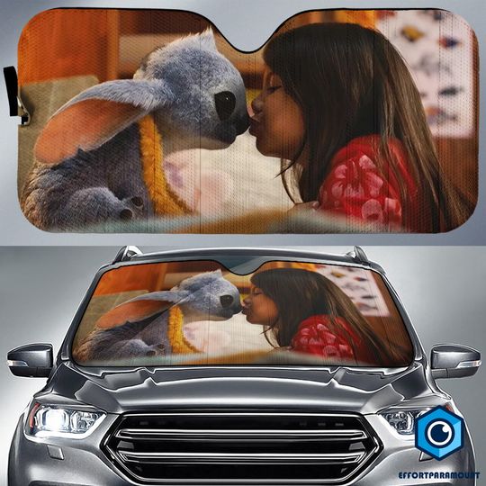 Stitch Car Sun Shade, Lilo And Stitch Auto Sun Shade, Funny Car Decoration, Disneyland Car Windshield, Stitch Movie Car Accessories