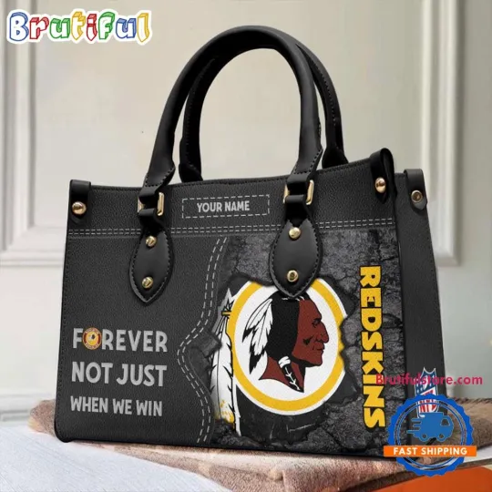 Washingtons Team  Redskins Forever Leather Bag, Football Leather Bag