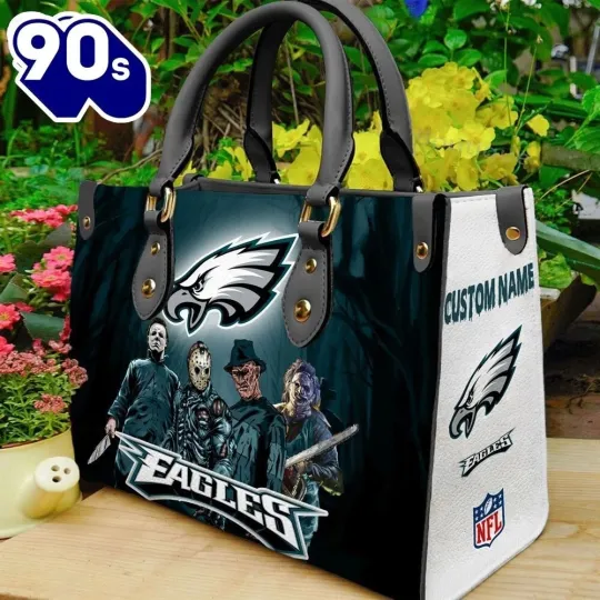 Personalized Philadelphia Football Team Eagless Leather Handbag Gift