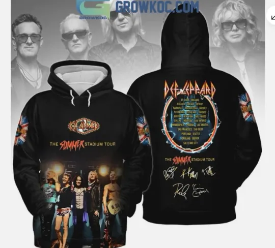 Def-Leppard The Summer Stadium Tour Hoodie 3d