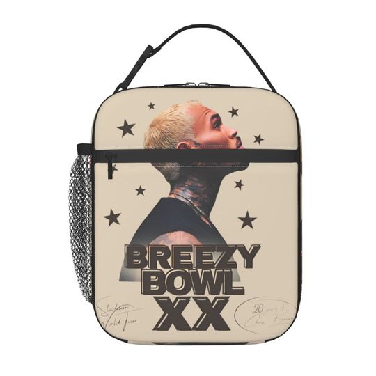 Chris Brown Breezy Bowl XX Tour 2025 Kids Thermal Insulated Lunch Bag