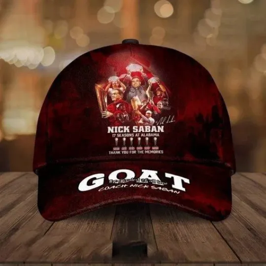 Albm Crimson Tide Goat Coach Nick Saban Classic Cap