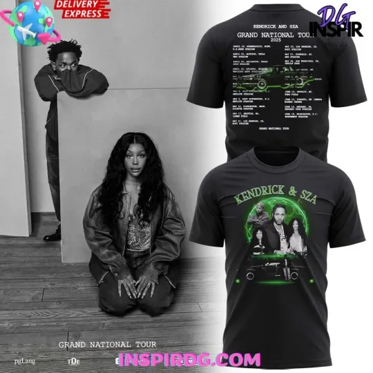 Discover Kendrick Lamar x SZA Grand National Tour 2025 T-Shirt