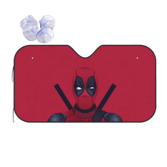Deadpool Comic Cartoon Car Sunshade