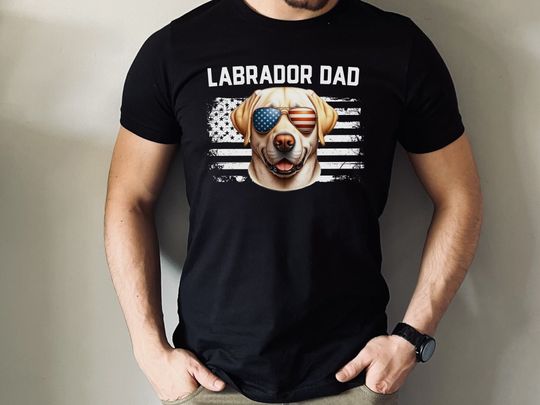 Lab Dad Shirt, Funny Labrador, Dog Dad Gift, Labrador Retriever Father's Day, Best Lab Dad Tee, Personalized, Hoodie