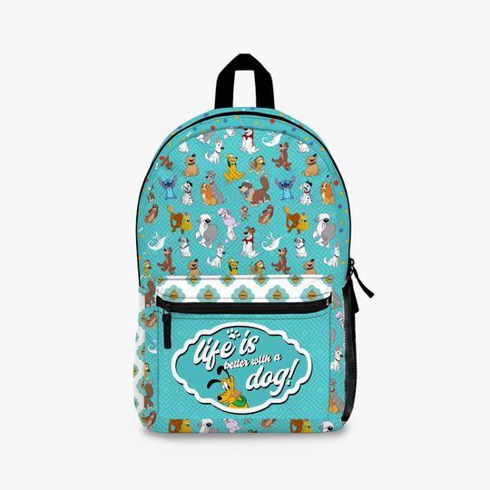 Disney Movie Dogs Backpack, Large Capacity Waterproof Backpack, Disney Vacation Bag, Disney Backpack