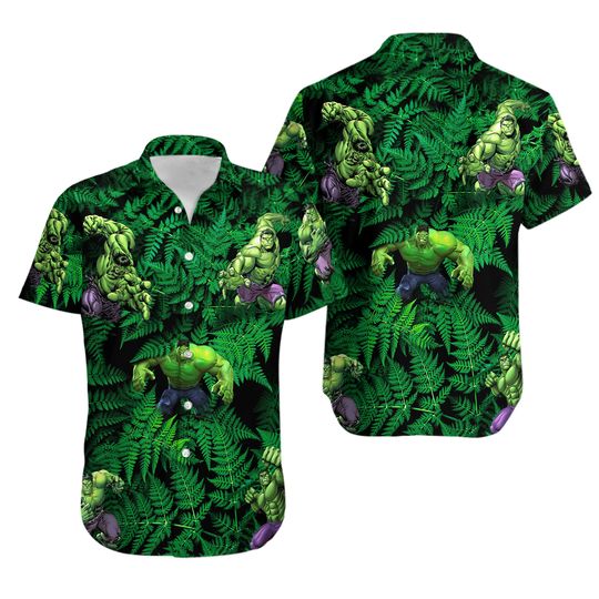 Hulk Superhero 3D All Over Printed Hawaiian Shirt Hulk Giant Hero Aloha Shirt