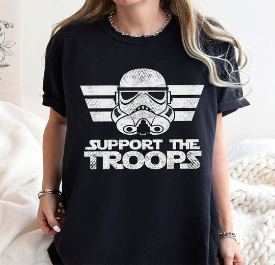 Disney Star Wars Stormtrooper Retro T-shirt, Support The Troops Shirts, Birthday Gift Tee, Disneyworld Shirt, Disneyland Family Trip Shirt