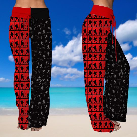 Elvis Presley Women's Leg Trousers, Elvis Presley Merch Pajamas Pants, Elvis Lover Sleepwear, Women Loungewear