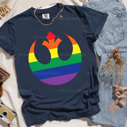 Rebel Alliance Rainbow Shirt, Star Wars Pride Hoodie, Star Wars LGBT Pride Sweatshirt, Magic Kingdom Shirt, Disney Trip Shirt
