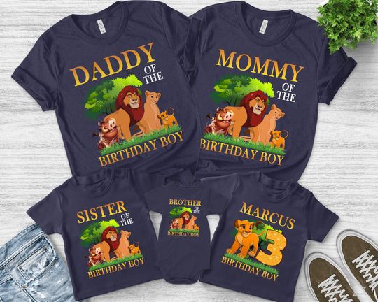 Lion King Birthday Shirt, Lion King Party Shirt, Personalized Lion Shirt, Simba Birthday Shirt, Birthday Boy, Disney Lion King