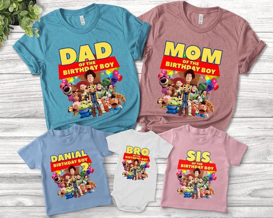 Toy Story Birthday Shirts for Family, Toys Story Shirts, Custom Birthday Boy, Birthday Gift For Kids, Toy Story Birthday Party