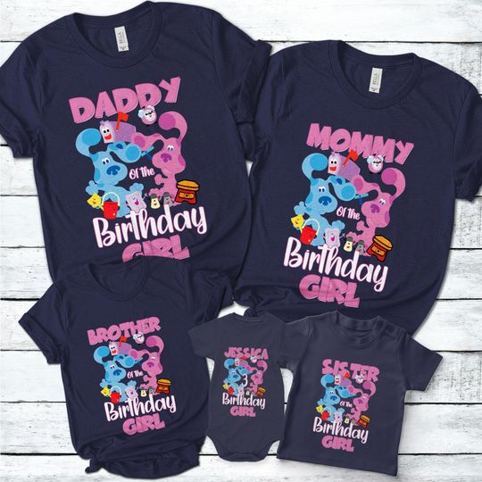 Blues Clues Family Shirts, Blues Clues Shirt, Blues Clues Party Shirt, Blues Clues Matching Outfit, Birthday Girl
