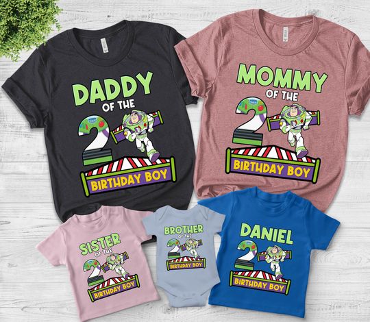 Lightyear Birthday Shirt, Lightyear Family Birthday Shirt, Personalized Space Ranger Birthday, Matching Birthday Family Shirts