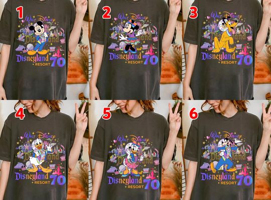 Disneyland 70th Anniversary Shirt, Disneyland Resort Shirt, WDW Family Vacation