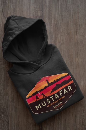 Star Wars Hoodie, Mustafar National Park Hoodie, Star Wars Geek Parody Hoodie, Star Wars Planet, Darth Vader, Unisex, Luke Skywalker Hoodie