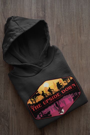 Stranger Things Hoodie, Visit the Upside Down, Hawskin, Indiana Hoodie, Unisex Fit, Stranger Things Gift