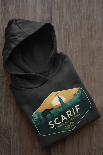 Star Wars Hoodie, Scarif Planet Hoodie, Star Wars Geek Parody Hoodie, Star Wars Planet Hoodie, Scarif Hoodie, Unisex, Luke Skywalker Hoodie