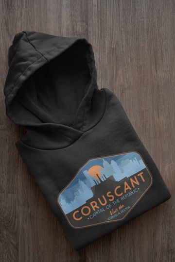 Star Wars Hoodie, Coruscant City Hoodie, Star Wars Geek Parody Hoodie, Star Wars Hoodie, Coruscant Hoodie, Unisex, Luke Skywalker Hoodie