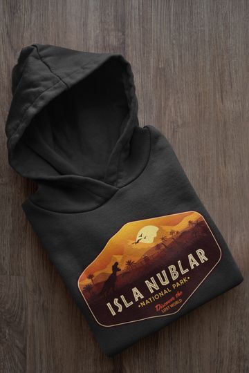 Jurassic Park Hoodie, Isla Nublar Hoodie, Jurassic World Parody Hoodie, Isla Nublar National Park Hoody, TRex, Unisex, Dinosaur Hoodie, Dino