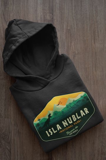 Jurassic Park Hoodie, Isla Nublar Hoodie, Jurassic World Parody Hoodie, Isla Nublar National Park Hoody, TRex, Unisex, Dinosaur Hoodie, Dino